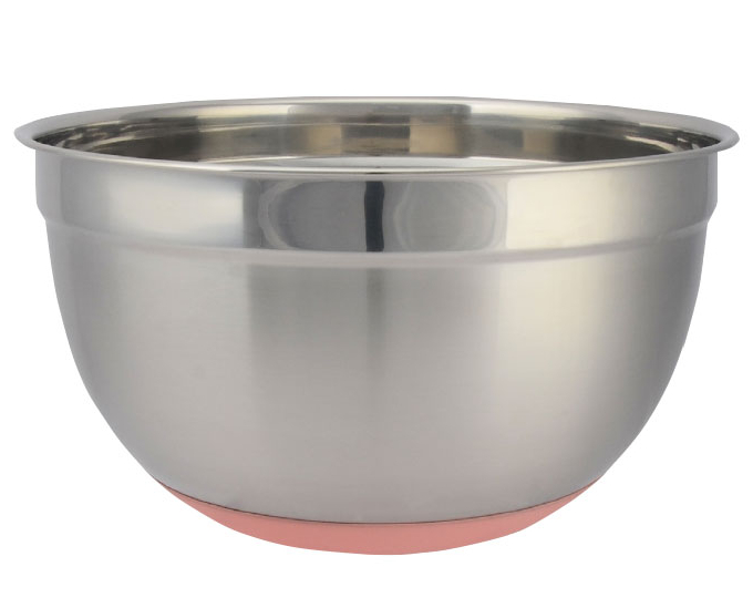 סט 5 קערות נירוסטה עם בסיס סילקון מסדרת השף SEGEV